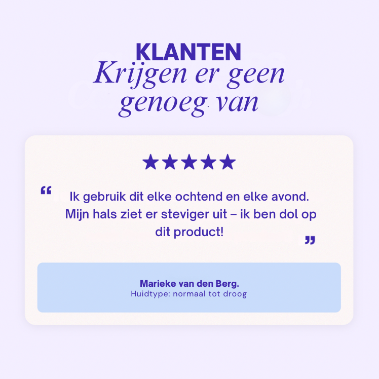 Verstevigende & Liftende Halscrème